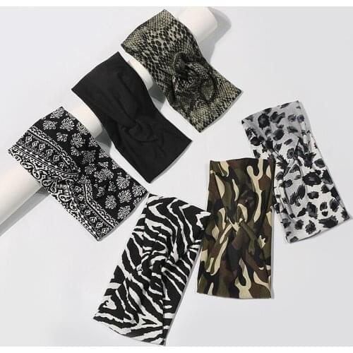 6 Pack Summer Hair Headbands For Women Hair Bands 2021 Turban Teen Girls Head Fashion Elastic Band Hair Accessories