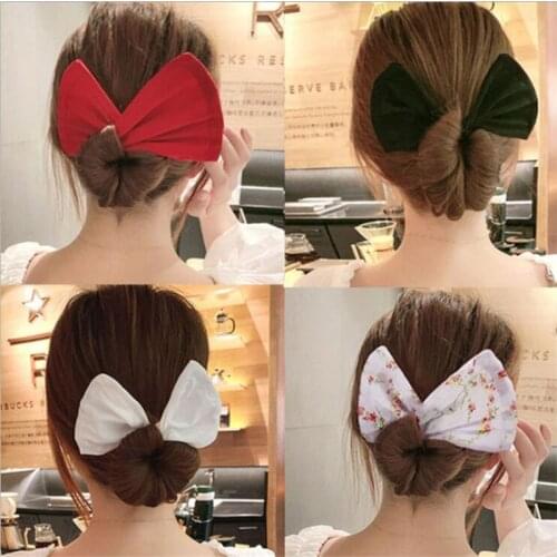 Women Elegant Franch Style Bun Quick Setting Strip Tools Headband Hair Hold Hairband Hairpins Fashion Hair Accessories