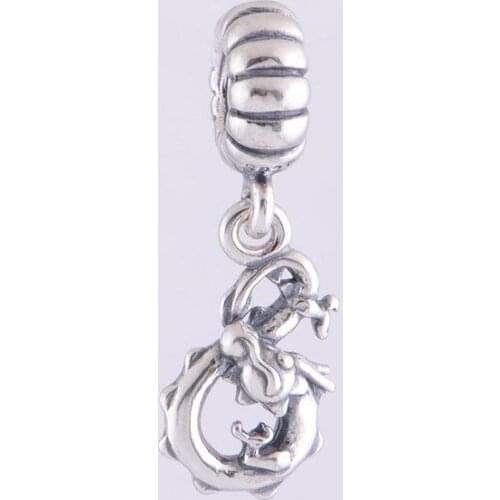 Animal Dragon Beads 925 Sterling Silver Screw Core Spacer Charm Beads Fit Original Brand Charms Bracelet jewelry LW202