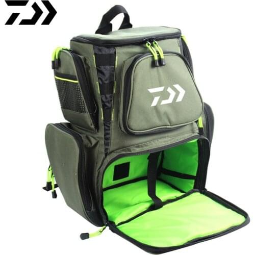 2021 Daiwa Fishing Bag Tackle Backpack Lightweight Tactical Tackle Box Multifunctional Waterproof Fishing Bag