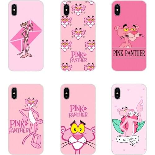 Cute cartoon Pink Panther Accessories Phone Shell Covers For Samsung Galaxy A3 A5 A7 A9 A8 Star A6 Plus 2018 2015 2016 2017