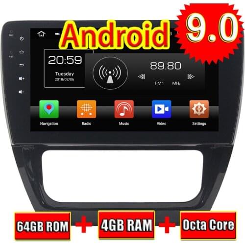 Topnavi Android 9.0 Car Media Center Player For VW SAGITAR 2012 2013 2014 GPS Navigation Radio Auto Double Din NO DVD Octa Core