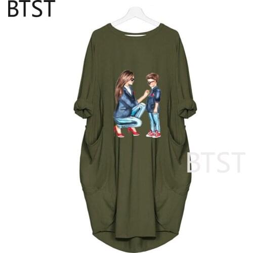 BTST Long Sleeve Summer Dresses