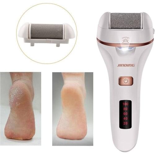 JINDING Portable Electric Foot Callus Removers USB Rechargeable Pedicure Machine Device Foot File Pedicure Instrument Tool