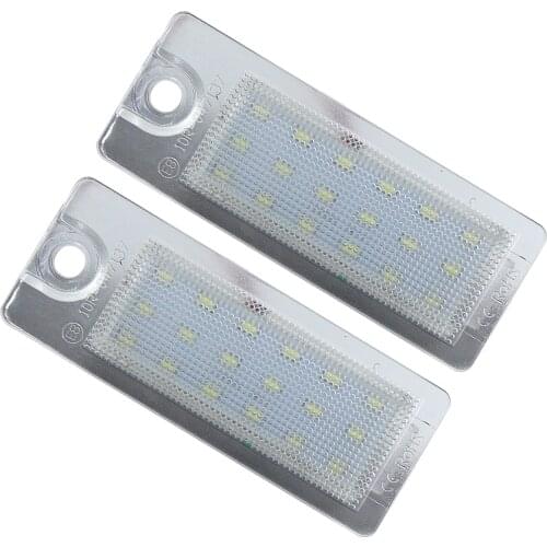 For Volvo V701 XC701 S60 S80 XC90 Car/AUTO LED CANBUS No Error Number License Plate lamp light No Hyper Flash White 6000k @12V