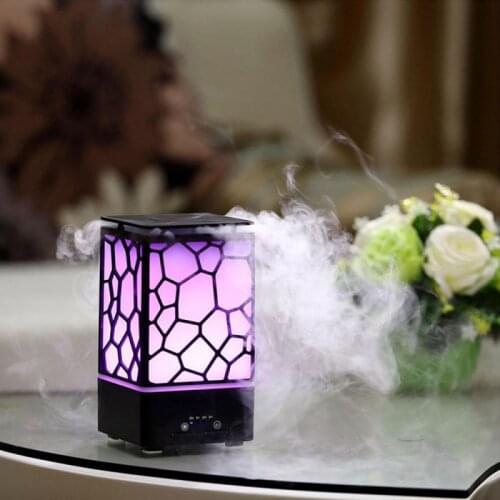 Home Bedroom Colorful Night Light Water Cube Diffuser Humidifier Air Purifier Beauty Moisturizer Ultrasonic Fragrance Atomizer