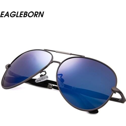 EAGLEBORN Pilot Sunglasses Women/men Classic Polarized Aviation Sun glasses Brand real high quality limited version Eyewear