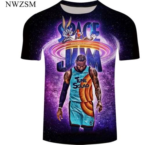 Space Jam 2 shirt men /women fashion cool 3D printed t-shirts Harajuku style tshirt streetwear summer