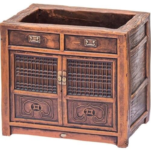 Pots Planter Resin Retro Novelty Pot Desktop Balcony Plant Flowerpot for Succulent Plant Container Home Decor JDH88