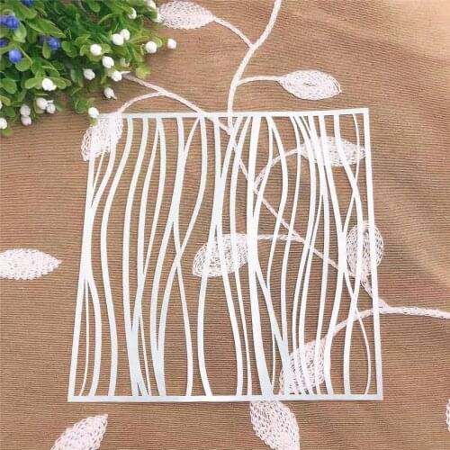 Curved lines scrapbook stencils spray plastic mold shield DIY cake hollow Embellishment printing lace ruler valentine