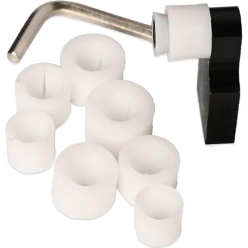 Jewelry Ring Setter Clamp Set with 7 Dies Jewelry Processing Tool Locator Fixture Channel Diamond Setting Tool Kit for Jeweler