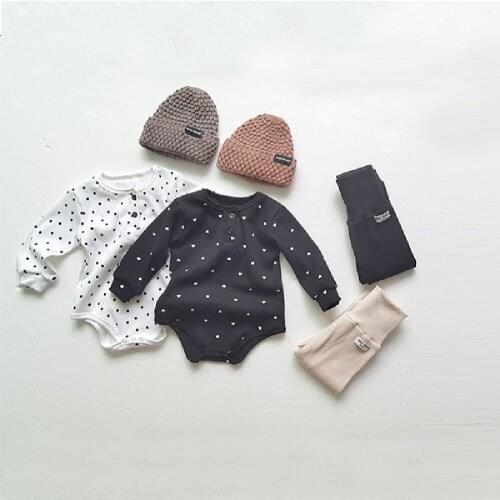 Baby Boy Romper Newborn Autumn Winter Knitted Baby Clothes Set Cotton Baby Romper Pant 2Pcs Baby Clothing Set Girls Boys Outfits