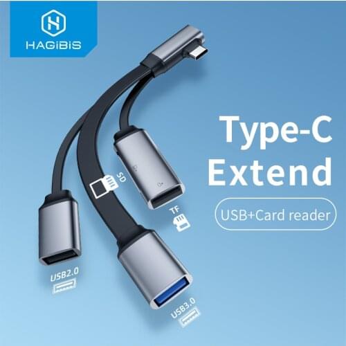 Hagibis USB C HUB Card Reader Type-c to USB 3.0 2.0 hub SD Micro SD TF Card Reader OTG Adapter cable for Mobile Phone iPad