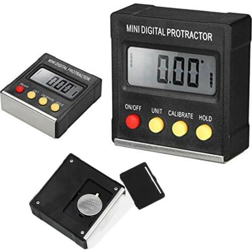 Cube Inclinometer Angle Gauge Meter Digital Protractor Electronic Level Box e