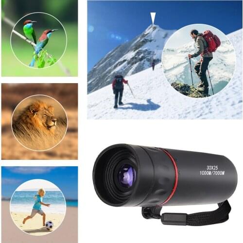 Mini Monocular Zoom Telescope Handy Optics for Outdoor Camping Hunting Compact Rifle Magnification 10 Times Len Diameter 28MM