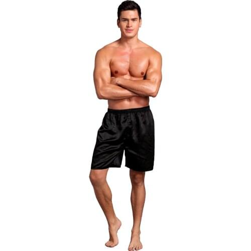 Mens solid rayon Silk Boxers Underwear Homewear shorts 11PCS/LOT#2256