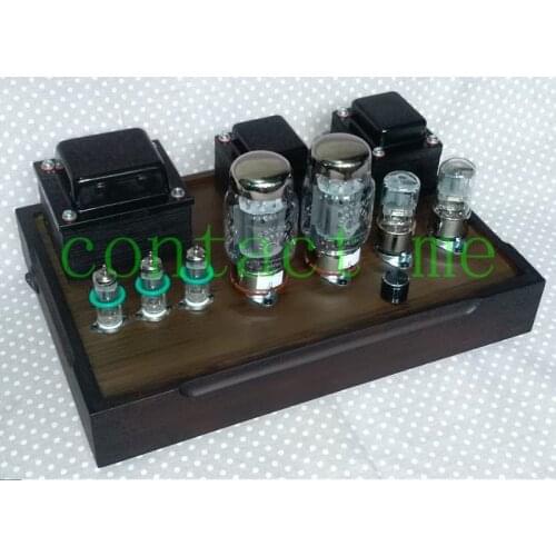 6n3c Hand-made HiFi Class A single-ended tube amplifier with fever, output power and impedance: 6.8w+6.8w 4 ohms and 8 ohms