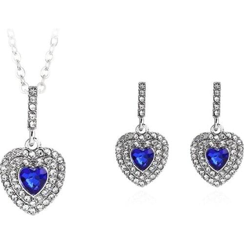 Necklace Earrings Sets For Women Heart-shaped Halloween Creative Simple Personality Wedding Gift Fine Jewelry Sets Accessories