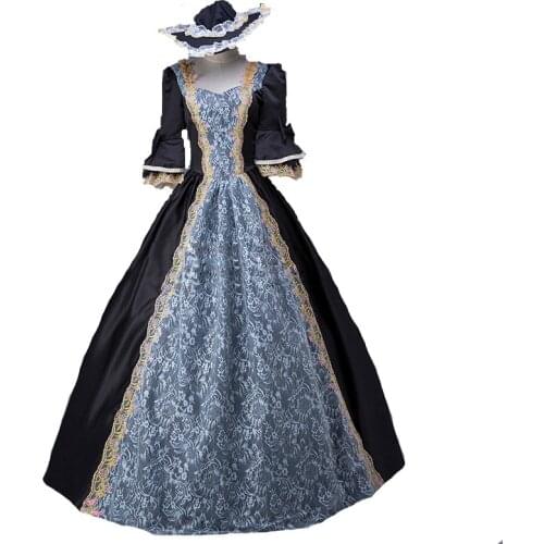 Renaissance dress Georgian Period Masquerade Princess Bridesmaid Dresses Masquerade Ball Gown victroain rococo dress party prom