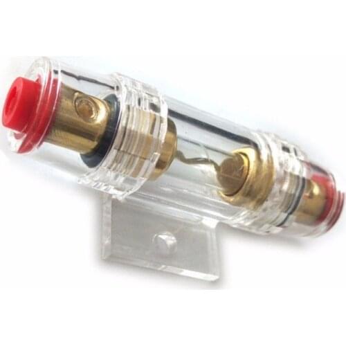 1pcs New 100A Gold Plated Fuse Holder Block for Car Subwoofer Audio Amplifier