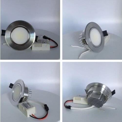 Dimmable AC85V-265V 3W 5W 7W 9W 12w Ceiling downlight Epistar LED lamp Recessed Spot light For home illumination Drop shipping