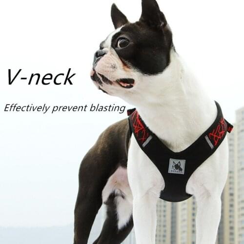 Ajustable Dog Harnesses Vest Reflective Dog Chest Straps Stability Harness Collar for Small Medidum Dogs Outdoor Dog Supplies