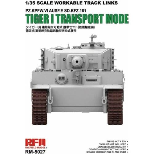 Ryefield-Model RM- 5027 1/35 Workable Track For Tiger I Transport Mode