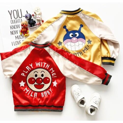 Tonytaobaby Autumn and Winter Clothes New Boys and Girl Childrens Wear Cartoon Coat on Both Sides Baby Boy Coat Girls Jacket