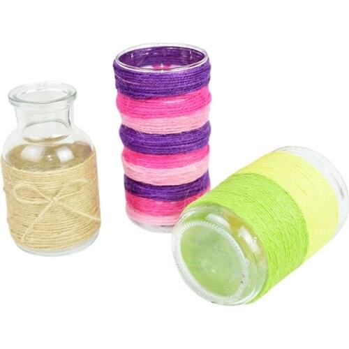 10m Natural Jute Twine Burlap String Hemp Rope Birthday Wedding Gift Wrapping Cords Thread DIY Craft Events Party Supplies 12Pcs