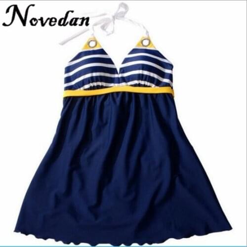 Plus Size Swimwear Female Monokini Swimming For Women High Waist Swimwear Large Size One Piece Swimsuit Dress Bathing Suits