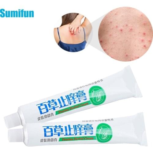 Sumifun 1Pcs Eczema Bumps Herbal Medical Ointment Psoriasis Cream Itchy Skin Pain Relieving Dermatitis Antibacterial Balm P1189