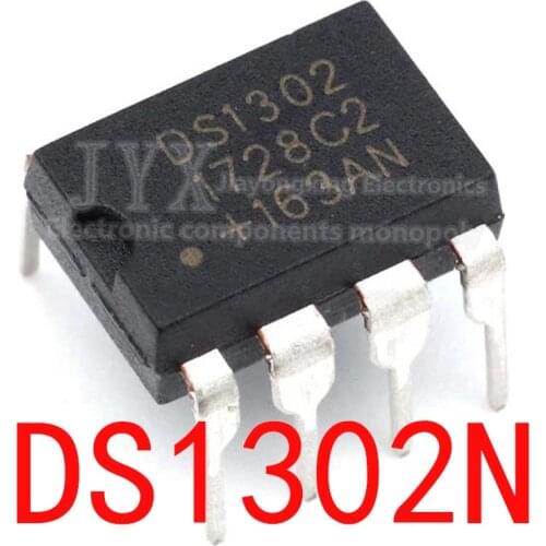 10PCS DS1302N DIP8 DS1302 DIP DIP-8 Trickle Charge Timekeeping Chip new and Original