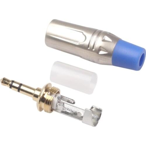 2 Lot Alloy 3.5mm Plug Connector Audio Stereo Video Adapter for Cable DIY