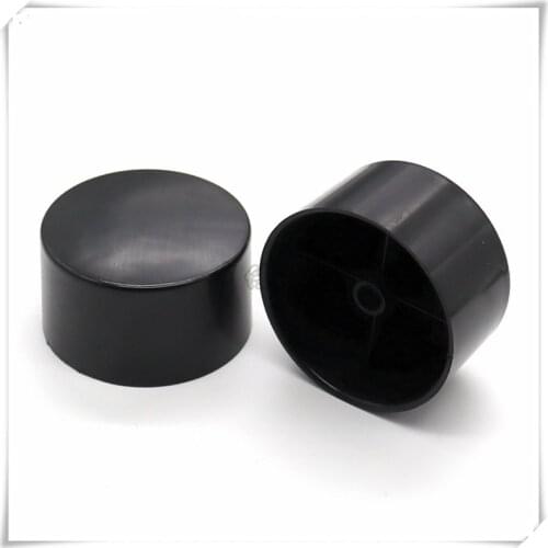 2 Piece Black plastic knob cap 47.5mm*27mm flower shaft potentiometer knob cap Volume adjustment knob cap
