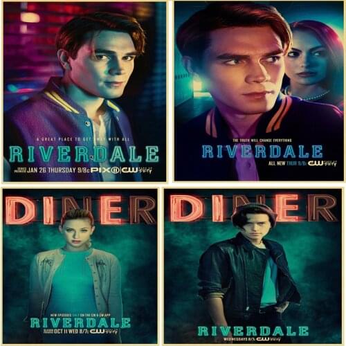 5D DIY square round Diamond Painting Cross Stitch Diamond Embroidery Riverdale TV poster Pattern Rhinestone Home Decor WG1276