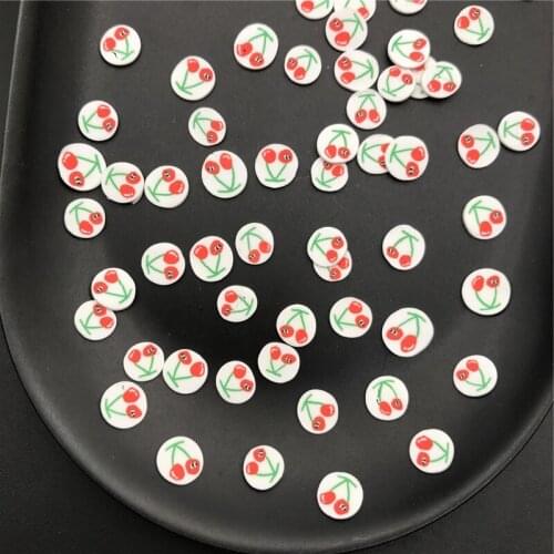 60g Cherry Polymerclay,Soft Clay Sprinkles For Kids Diy/Craft Diy Making/Nail Art/Scrapbook Decoration/Craft Filler