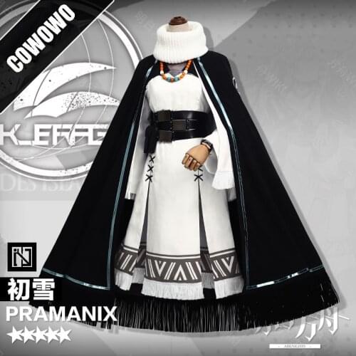 Anime! Arknights Pramanix RHODES ISLAND Battle Suit Gorgeous Dress Cloak Uniform Cosplay Costume Halloween Outfit Free Shipping