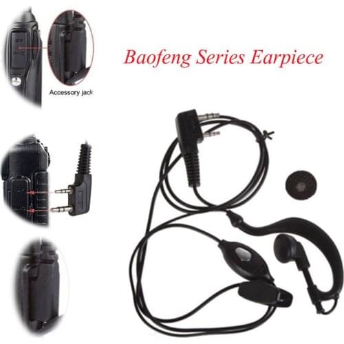 Baofeng UV5R Plus BF-888S Ear Hook Walkie Talkie Headset 2 PIN Headset Headset PTT with Microphone Walkie Talkie Portable Mini