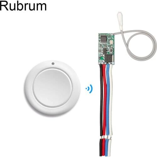 Rubrum DC 3.7V 6V 12V 1CH 433mhz Wireless RF Remote Control Switch Mini Module and Transmitter For Electronic Door Lock Light