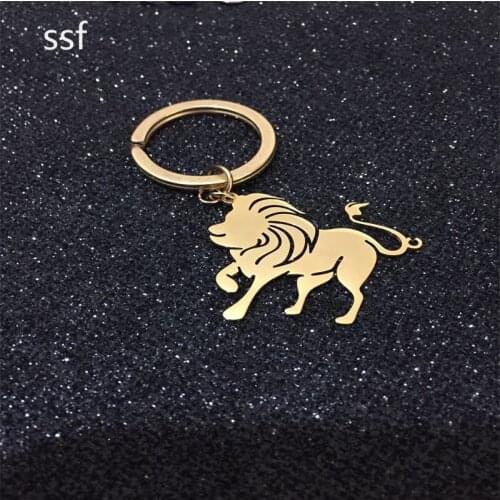 Twelve Constellation Keyring Stainless Steel Animal Keychain Customize Any Animal Gifts for Lovers and Girls