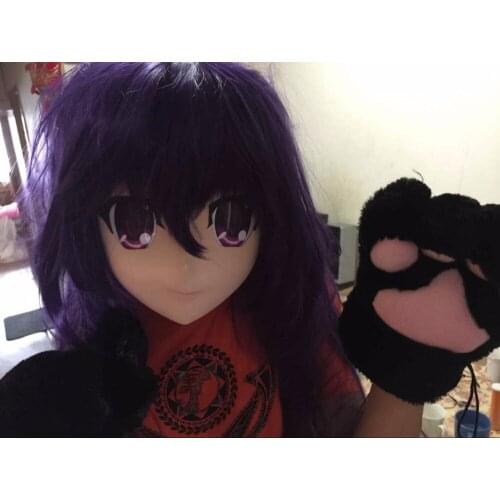 C2-004)Top Quality Handmade Female Letax Kigurumi Cosplay Kigurumi Mask Crossdresser Popular Japan Anime Kigurumi Maks with Wig