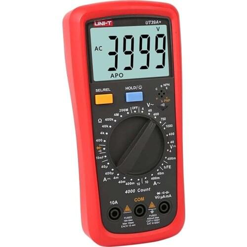 UNI-T UT39A+ Digital Multimeter LCD AC DC Volt Amp Ohm Capacitance Tester UT-39A