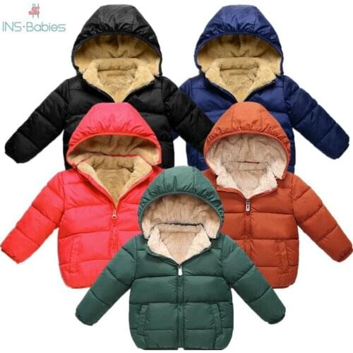 Baby Boy Clothes children Warm autumn Jacket Thickened Kids Coat For Girls 24m-5y Toddler Jacket Winter Boys Outerwear infants