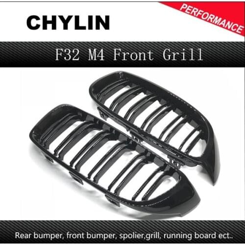 F32 F33 F36 F80 M3 F82 F83 ABS Front Grille For BMW 4 Series Gloss Black Racing Grille M3 M4 Coupe Sedan Cabriolet