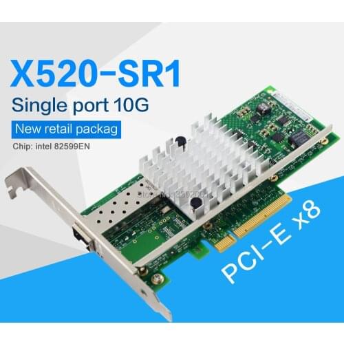 FANMI X520-SR1 10GBase PCI Express x8 82599 EN Single Port Ethernet Network Adapter E10G41BFSR,SFP not included