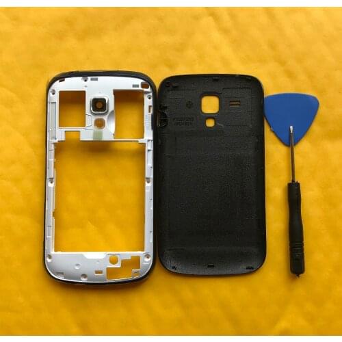 Housing Middle Frame For Samsung Galaxy S7560 7560 Trend Plus S7580 7580 Original Phone Rear Battery Door Back Cover Case