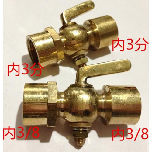 1/4" 3/8" 1/2" BSP Female Brass Drain Petcock Shut Off Valve Water Fuel Gas Oil