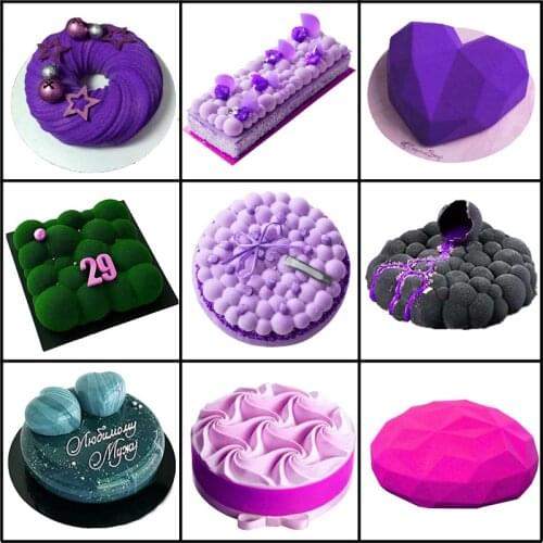 Meibum Pastry Baking Tools Silicone Cake Molds DIY Mousse Mould Non Stick Kitchen Utensils Bakeware Set Dessert Decorating Pan