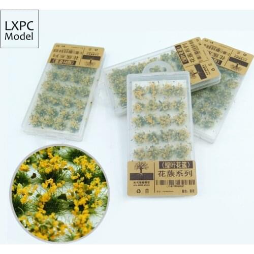 Model scenario transformation Flower cluster Vegetation green leaf Sand table DIY Material