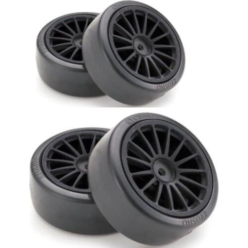 1/10 On Road Car Tire Set for Tamiya TT01 TT02 Kyosho FW06 HPI 4pcs